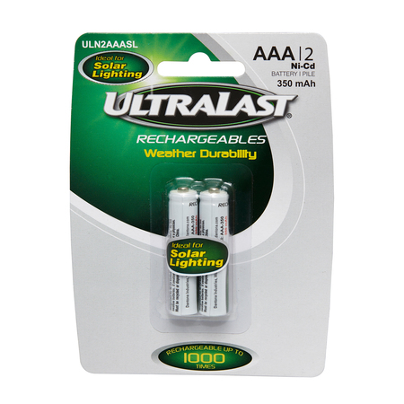 ULTRALAST Solar Light Battery, Ace Hardware 3002918 ULN2AAASL